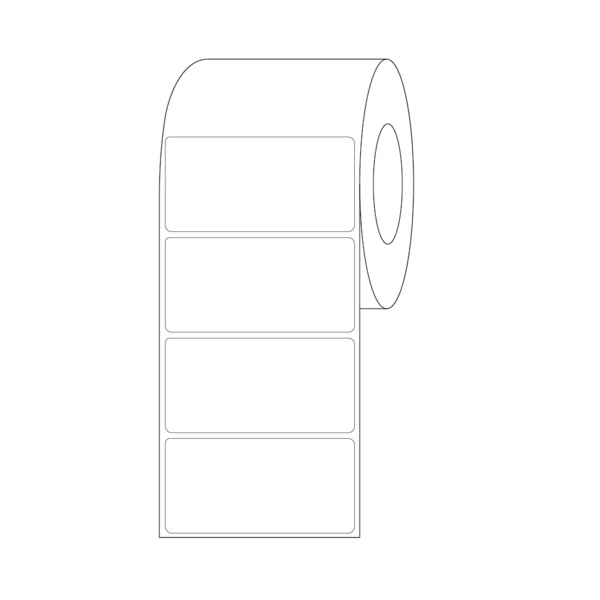 Nevs ISBT 128 Blank Direct Thermal 2" x 4" BBC-TT-24-3